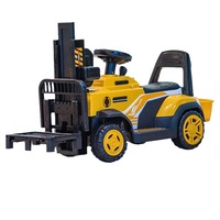 Chariot élévateur électrique, véhicule de construction, grande voiture jouet en plastique, excavatrice télécommandée pour enfants de 1 à 4 ans, unisexe