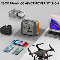 Prix de gros - Station d'alimentation solaire 300W - Kit solaire portable hors réseau avec batterie externe pour voiture