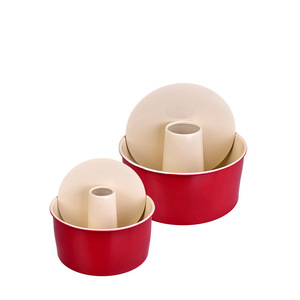 Round Hollow Springform Cake <b>Mold</b> 6-8 Inch Non-Stick Carbon Steel Baking Pan Set For Cake Making - Product Image 1