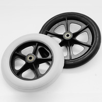 Chariot d'équipement de chirurgie réglable de 8 pouces Roues de remplacement de fauteuil roulant en polyuréthane pour poussettes de bébé Pneus de fauteuil roulant