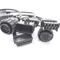 Cable de Conversión OBD2 de Alta Calidad de 16 Pines, Cable de PVC con Conductor de Cobre para PSA, GM, Benz, Ford, Diagnóstico, Rastreador GPS