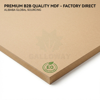 Panneau MDF brut uni en gros 4x8 pieds 3mm-18mm E0 E1 Surface lisse Fibreboard à densité moyenne pour meubles et intérieur de placards