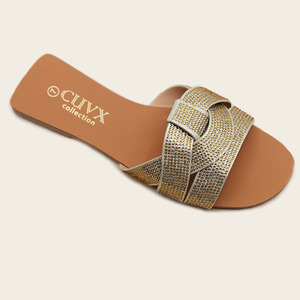 Women's Flat <strong>Sandals</strong> Designer Summer Luxury <strong>Sparkling</strong> Rhinestone <strong>Sandals</strong> Wear Resistant for Women and Women's slippers <strong>Sandals</strong> - Product Image 2