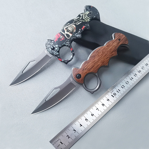 Cuchillo Táctico con Patrón Impreso en 3D y Mango de Madera/Acero para Camping y <span class=keywords><strong>Caza</strong></span> - Product Image 6