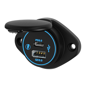 66W double QC3.0 USB chargeur de voiture prise de courant 12V 24V chargeur de voiture panneau de commutation voiture USB prise chargeur <span class=keywords><strong>adaptateur</strong></span> secteur - Product Image 1