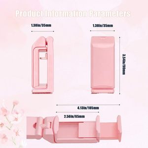 Universal 360 Rotate Foldable ABS Material Adjustable Height Travel Desk Phone <b>Holder</b> for Airplane Dashboard/Lazy Bed for - Product Image 4