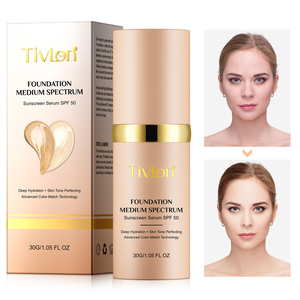 TIVLON SPF 50 protector solar antienvejecimiento hidratación base <span class=keywords><strong>maquillaje</strong></span> corrector cara cambio de color base líquida <span class=keywords><strong>maquillaje</strong></span> - Product Image 5