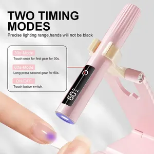 Lampe UV portable pour ongles, séchoir à ongles avec écran d'affichage, idéale pour la maison et les salons professionnels - Product Image 2