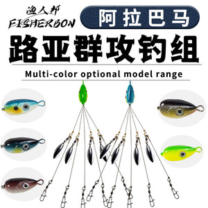 Señuelo giratorio Fisherman's Port de 18g, montura Alabama Swarm con spinner para pesca de lubina en agua dulce - Product Image 2