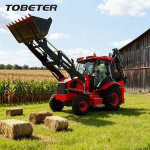 Tobeter nhà máy cung cấp 4x4 backhoe Bánh Xe Tải Digger DIESEL telehandler Kính thiên văn loader - Product Image 4