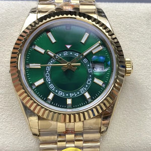 Nouveau Super qualité mécanique 42mm <span class=keywords><strong>Noob</strong></span> usine ETA 9001 mouvement 336938 904l acier or multifonction montre verte - Product Image 1