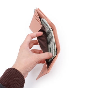 2022 vendita calda portafoglio da <span class=keywords><strong>donna</strong></span> di moda personalizzata portacarte in pelle sintetica e borsa a fermasoldi per le signore - Product Image 4