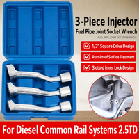 Jeu de clés à douille pour injecteur diesel, outil en forme de L pour capteur d'oxygène, jeu de 3 douilles, outil de réparation automobile