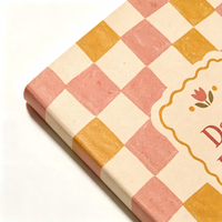 Carnet à couverture rigide à motif damier rétro, impression personnalisée d'échiquier A5, journal quotidien, bloc-notes d'écriture