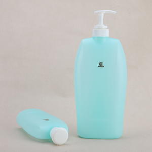 Hot bán rỗng 400ml 1000ml ánh sáng màu xanh chai lotion nhựa cho dầu gội điều hòa bao bì - Product Image 4