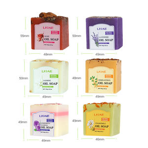 Etiqueta privada Limpieza de la piel natural Flores hechas a mano Pétalos Jabón de baño Baño corporal Jabón vegano hecho a mano para lavado facial - Product Image 5