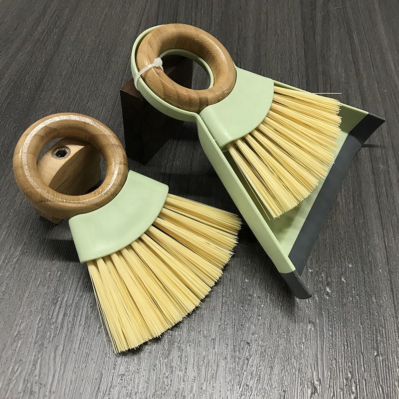 Бытовые чистящие инструменты, настольный набор мини-метел и совков, деревянная ручка, подвесная Бытовая щетка