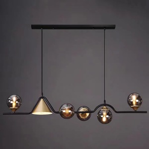 Jacksun bếp đảo chiếu sáng LED Glass Shade Đèn chùm thủy tinh hiện đại ánh sáng mặt dây chuyền nhà hàng hình cầu Mặt dây chuyền ăn uống - Product Image 6