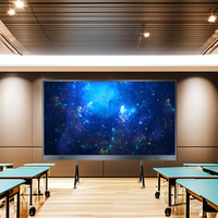 Pantalla Interactiva Inteligente LED Todo en Uno de 136/165/220 Pulgadas, Pizarra Inteligente con Pantalla Táctil Infrarroja a Todo Color de Alta Gama para Tiendas