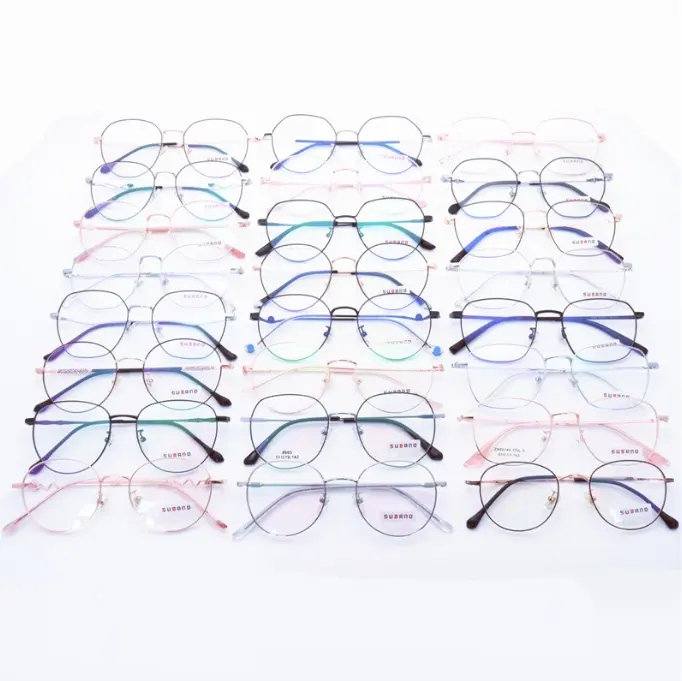 Grosir bingkai kacamata bulat Retro sutra bermata lebar untuk pria dan wanita