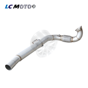 Downpipe di Scarico per VW Golf <span class=keywords><strong>7</strong></span> G.<span class=keywords><strong>T</strong></span>.I Gen 3 2.0T 1.8T 3 Pollici 13+ Solo LHD - Product Image 2