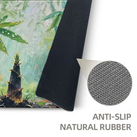Grand tapis de souris vert bambou XXL personnalisé tapis de bureau XXL en caoutchouc naturel sublimation transfert de chaleur imprimé tapis de souris de jeu jeu