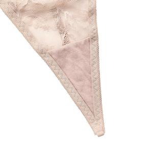 Ensemble de soutien-gorge Sexy européen et américain String pour femmes Porte-jarretelles Anneau en acier Sous-vêtements en dentelle sans couture - Product Image 5