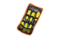 Set Obeng Magnetik Multifungsi Industri dengan Bit Torx, Lapisan Krom, Gagang Plastik untuk Perawatan Lini Produksi