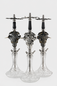 Cachimba de Lujo de Cobre Puro, Set Completo con Base de Cristal, Cazoleta Importada, Rejilla para Carbón, Estilo Ruso, Venta al por Mayor OEM - Product Image 5