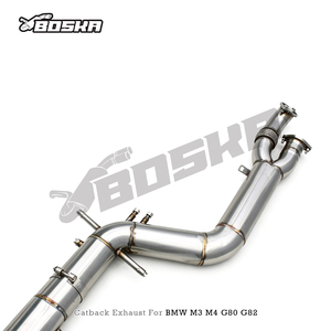 ท่อไอเสีย Boska Valvetronic Big Pipe พร้อม OPF สำหรับ BMW M3/M4 G80/G82 3.0T ปี 2021-2026 วัสดุ SS304 ขนาด 4/3.5 นิ้ว - Product Image 5