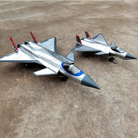 Modèle de déguisement d'avion furtif J-20 à l'échelle 1:13, grande maquette en métal épaissi, accessoire décoratif exquis pour bar et décoration suspendue