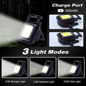 Luz de trabajo LED COB portátil, linterna magnética recargable por USB, iluminación para exteriores, otros usos de iluminación exterior, llavero para mochila - Product Image 6