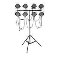 Support de haut-parleur rotatif à manivelle pour poteau rond, simple ou double couche, 40 kg, 3 m, 4,3 m, trépied de sol, support d'éclairage, support pour projecteur LED PAR pour enceintes