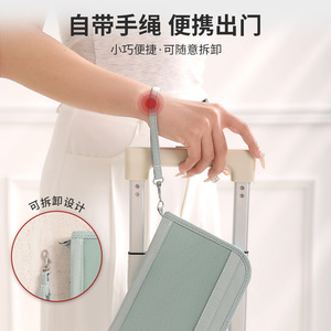 กระเป๋าใส่พาสปอร์ต Beilian ขนาดใหญ่ ป้องกันการโจรกรรม พร้อมสายสะพายถอดได้ สำหรับการเดินทาง ใช้ได้ทั้งชายและหญิง สีเทา เขียว ชมพู ดำ - Product Image 1