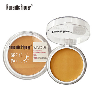 Romantic Flower Super Stay Gepresstes Puder SPF15 PA++ 3 Farben Volle Deckkraft 16H Langanhaltender Foundation-Puder - Product Image 1