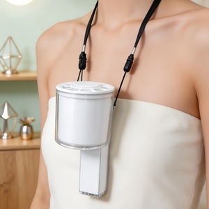 LingPan Portable Fan With Led Light <b>Foldable</b> Digital Display Handheld Rechargeable <b>Desk</b> Fan For Outdoor Office Use - Product Image 3