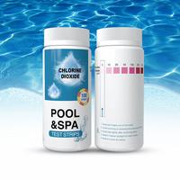 Tiras Reactivas de Dióxido de Cloro ClO2 0-10ppm 0-500ppm, Papel de Prueba Portátil de Lectura Rápida para Piscinas, Spas y Jacuzzis, OEM