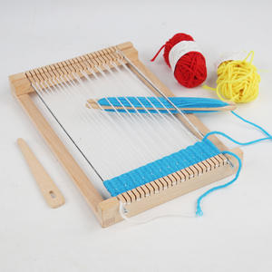 YUCI fai da te strumenti didattici fatti a mano in legno telaio per tessitura in legno per bambini - Product Image 3