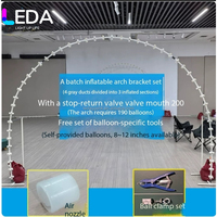 Arche de ballons à gonflage automatique LEDA de qualité supérieure, populaire pour les mariages, les fêtes et les événements, fournitures de décoration, support d'arche de ballons