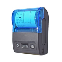 Imprimante thermique mobile mini 58 mm Bluetooth pour Android et iOS