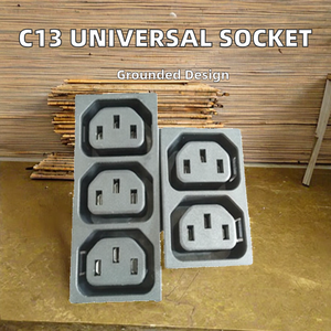 IEC 60320 C13 Snap-in phổ tường ổ cắm cho sử dụng công nghiệp Nam Phi điện AC đầu vào ổ cắm kết nối cho up PDU nhiều - Product Image 3