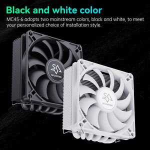 Enfriador de Aire para CPU SNOWMAN <span class=keywords><strong>Inimitable</strong></span>, LGA2011 1700 1200, 6 Tubos de Calor, Ventilador de Enfriamiento para CPU AM4 AM5, TDP 150W para PC - Product Image 5