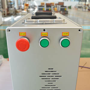 آلة نقش بالليزر الليفي ثنائية الأبعاد ونصف ثلاثية الأبعاد مع نظام تحكم JCZ وبرنامج EZCAD للاستخدام المنزلي، نقش ليزر ثلاثي الأبعاد بتقنية الجالفو، تبريد هوائي للمعادن - Product Image 3