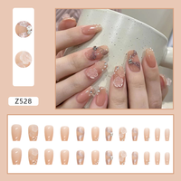 Uñas Postizas Francesas 3D de Alta Calidad, Material ABS, Nuevo Diseño, Almendradas, Ovaladas, Coffin, Diamante, Uñas Artificiales