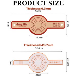 Sourdough Silicone Bánh Mì Sling Hà Lan Lò Không Dính & Dễ Dàng Làm Sạch Chuyển Tái Sử Dụng Silicone Bánh Mì Nướng Thảm Với Dài Xử Lý - Product Image 2