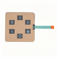 Panneau tactile à membrane PET personnalisé, clavier de commande de climatiseur mural pour hôtel VMANX avec revêtement imperméable