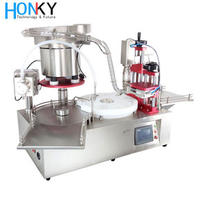 Machine de remplissage automatique de flacons de diluant biologique de bureau pour liquides et crèmes cosmétiques, électrique, avec pompe en céramique et composants PLC - Product Image 2