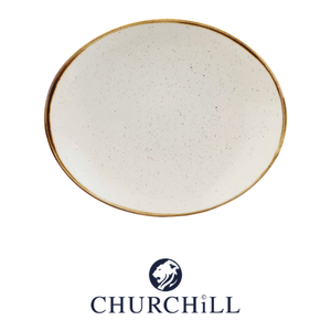 Plat de service Stonecast moucheté 19,2 × 16,4 cm blanc décoré à la main Churchill Swhsop7 - Product Image 4