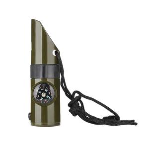 7-in-1 Outdoor Camping Survival Whistle with Multi-Functional <b>Thermometer</b> and Compass Safety & Survival Gear - Product Image 2