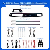 Kit d'éclairage d'ambiance intérieur de voiture en fibre optique RGB 64 couleurs pour BMW Série 3 M3 E92 E93 2007-2013 Symphony